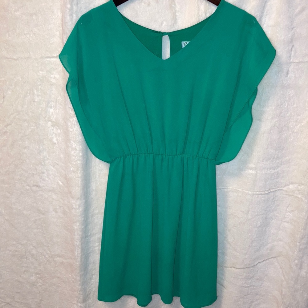 Dina Be Dress - Green, Open-back - M